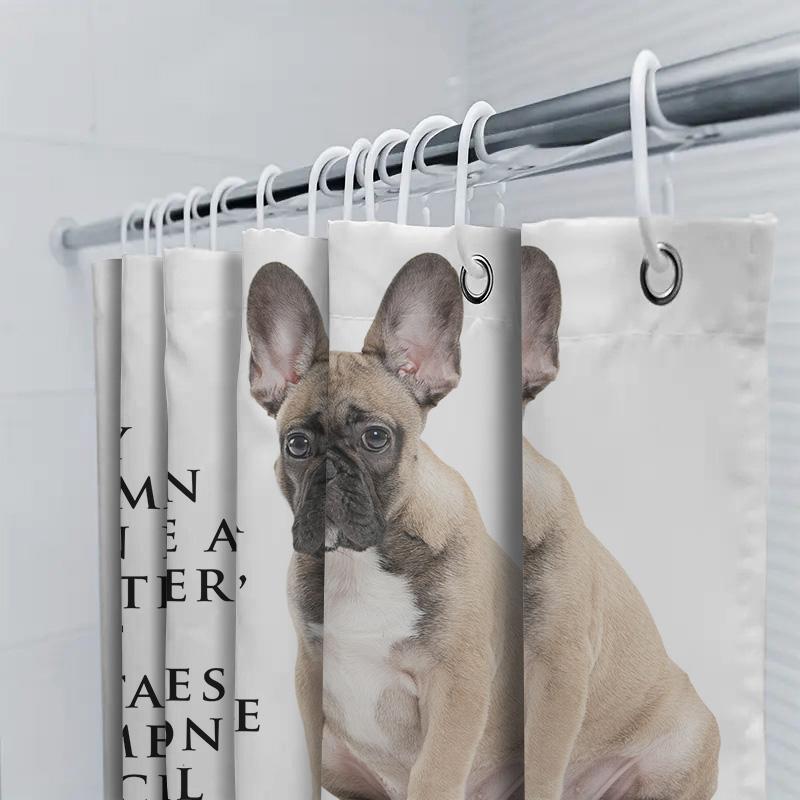 Adorable French Bulldog Mom Shower Curtain Perfect Gift For Dog Lovers Mothers Day