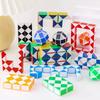 10pcs Variety Folding Magic Cube Magic Snake Ruler Children's Birthday Party Educational Toys School Rewards