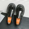 Fashion Men's Casual Wedding Shoes Fashion Patent Leather Thick Bottom Formal Shoes for Men Luxury Brand Dress Loafers Moccasins Busines