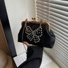 Rivet Butterfly Personality 2025 New Large Capacity Dinner Clip Chain One Shoulder Crossbody Portable Shell Bag Women