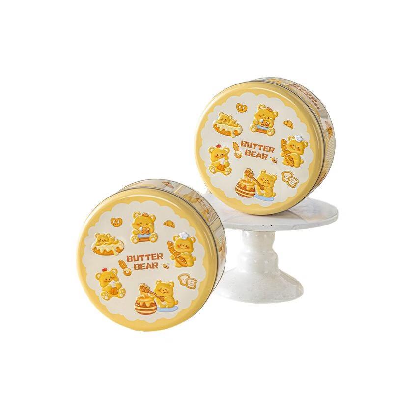 Meidi Butter Bread Bear Tin Storage Box