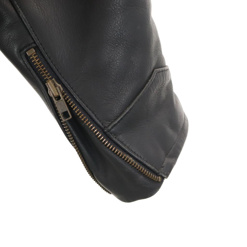 Harley Davidson Kurtka motocyklowa ze skóry naturalnej 36 czarna pojedyncza Męska Używana