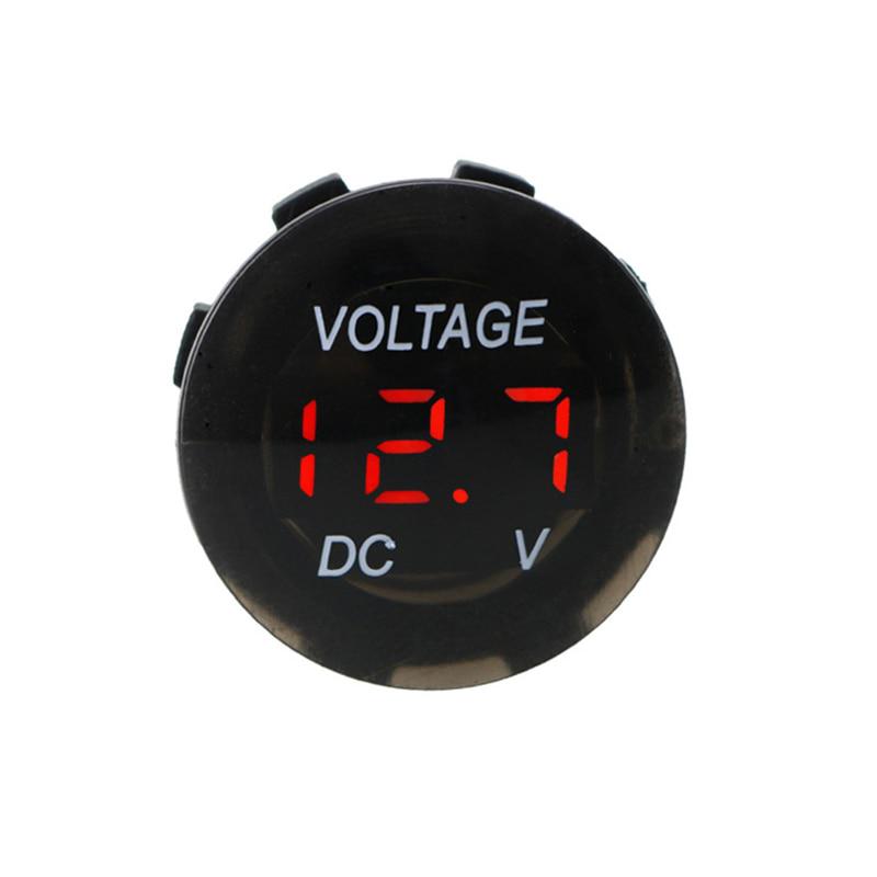 DC 12V-24V Digital Panel Voltmeter Voltage Meter Tester Led Display For Car Auto Motorcycle Boat ATV Truck Refit Accessories