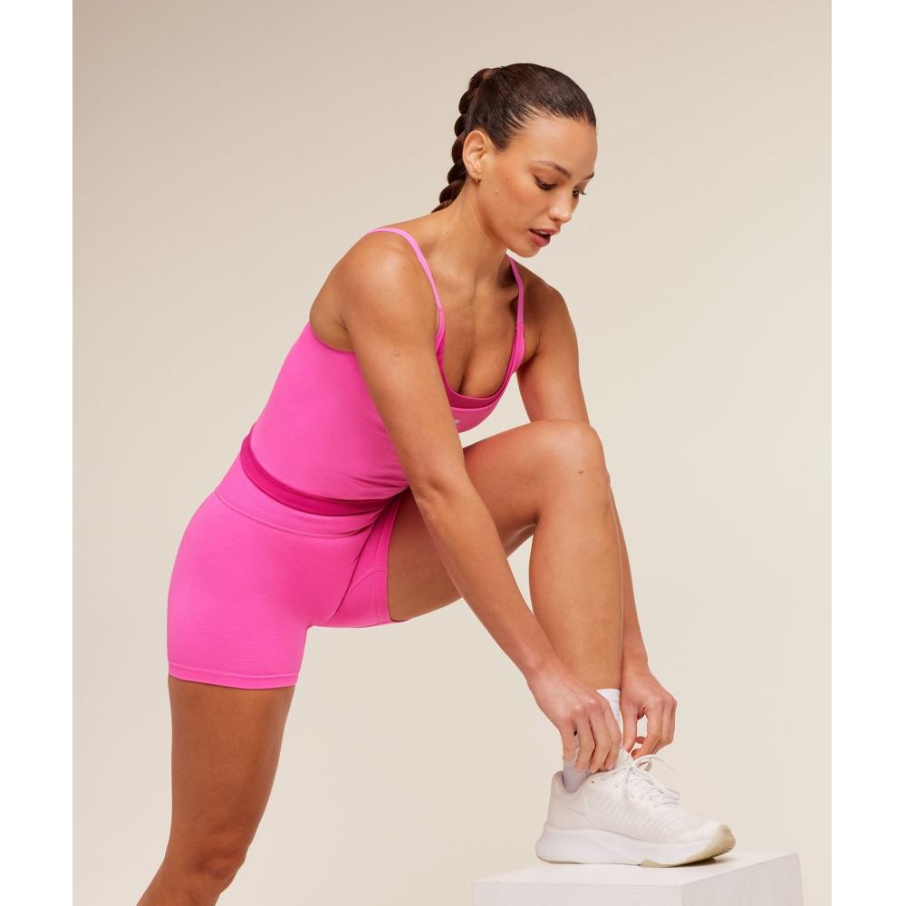Gymshark Interval Seamless Midi Tank Electric Pink Super Set Pink B6b1j Kdmg