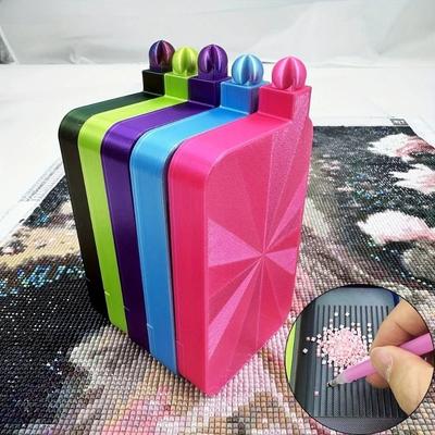 DIY Craft 3D Diamond Painting Storage Tray Large Capacity Embroidery Beading Plates with Lid Multi-Color