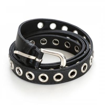 Shop   Women S Slim Eyelet Belt Black Tu Wbt 0840