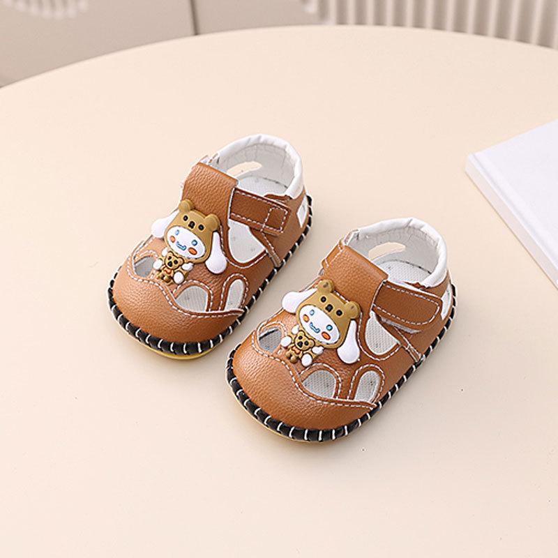 Spring and Summer New Soft-soled Baby Shoes Male 3-7-9 Months 0 1 1/2 Years Old Infant Sandals Female