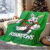 South Sydney Rabbitohs Pattern Blanket for Home Decoration, Bed, Sofa, Car Travel, Camping, Suitable for All Seasons, Birthday Christmas Gift