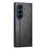 For Samsung Galaxy Z Fold7 5G Case Stitching Line PU Leather Coated PC Phone Cover