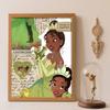 Diamond Painting 5D DIY Princess Tiana Diamond Painting Set Suitable for Adults/Beginners Creative Gift Home Decoration