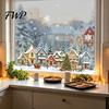 Reusable PVC Stickers Christmas Static Window Clings, Glass Stickers, Xmas Winter Snowflake Decals Seasonal Ornaments for Home Store Holiday