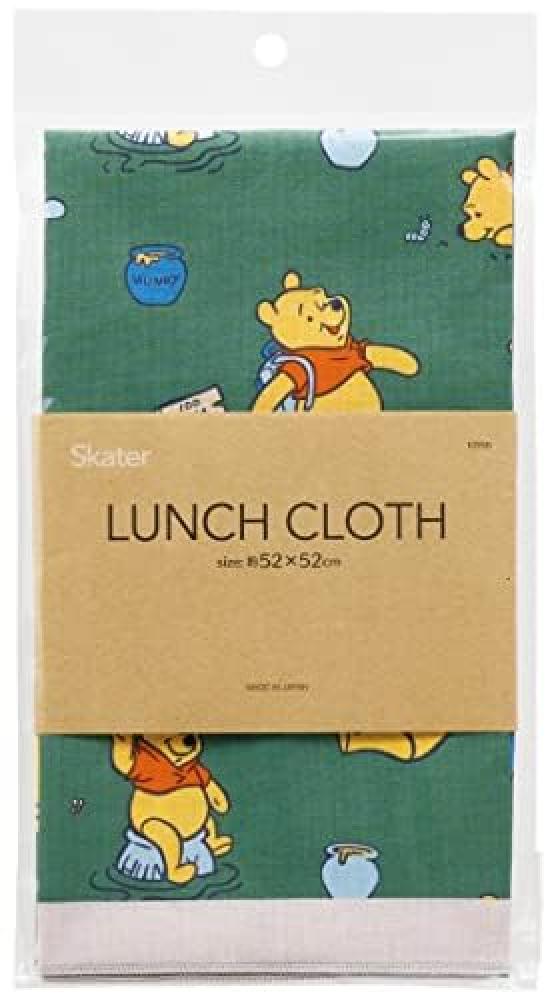Skater Winnie the Pooh 23 Outdoor Antibacterial Dishwasher Safe Fluffy Lunch Box Lock 1 Tier Lunch Box 530ml Case Set Lunch Cloth Pooh Character