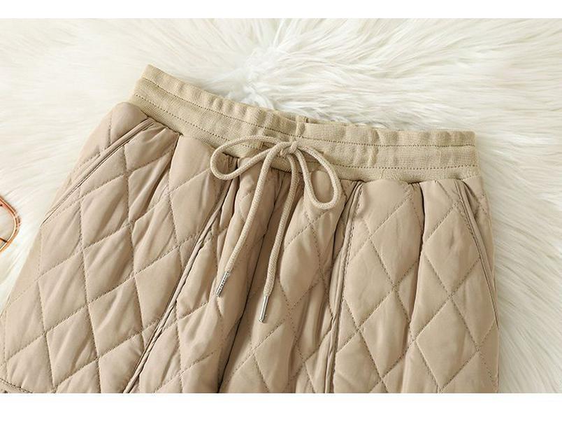 Women's Plus Size Quilted Winter Pants - Warm, Thick, Lightweight, Casual Fit