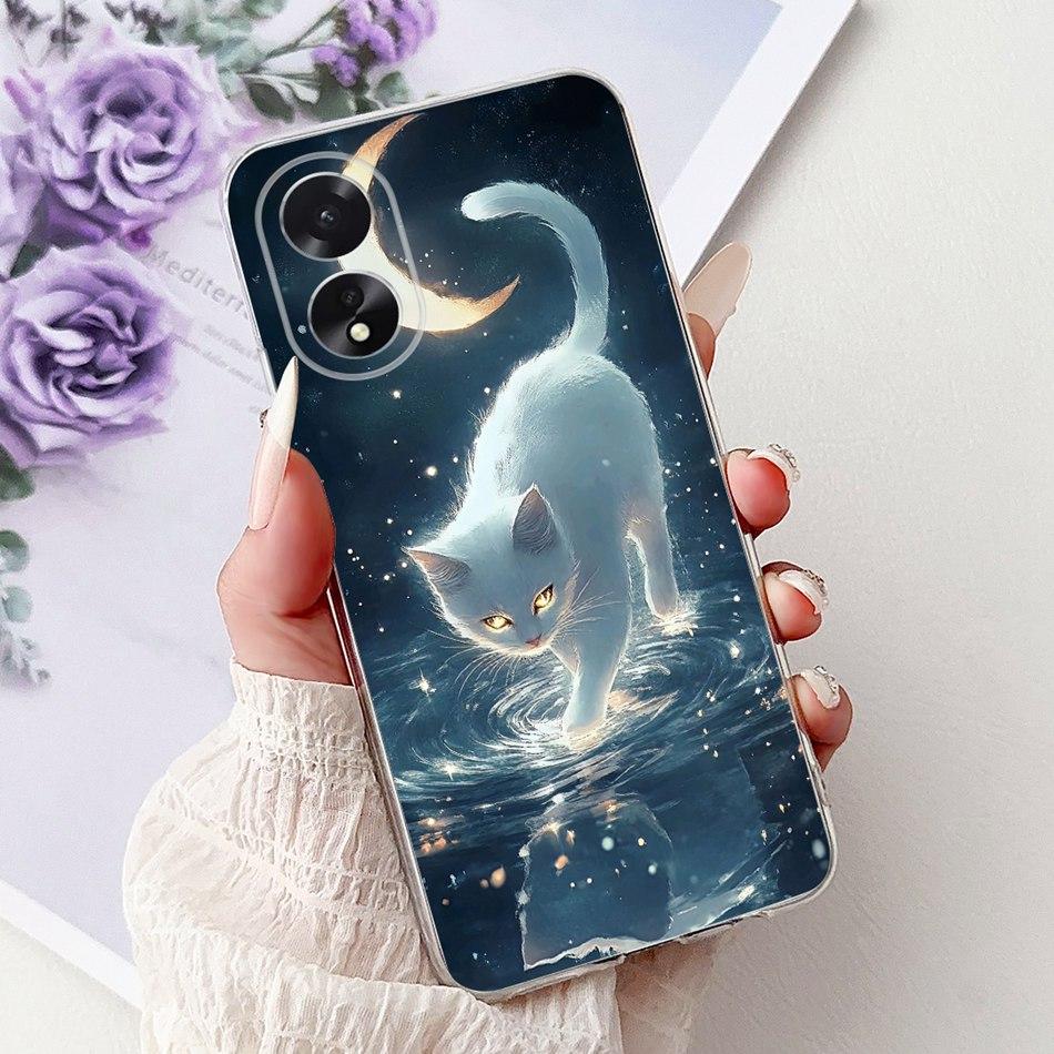 For OPPO A18 A38 CPH2579 CPH2591 Elegant Floral Butterfly Phone Case For Oppo A18 A38 4G Soft Silicone TPU Cases