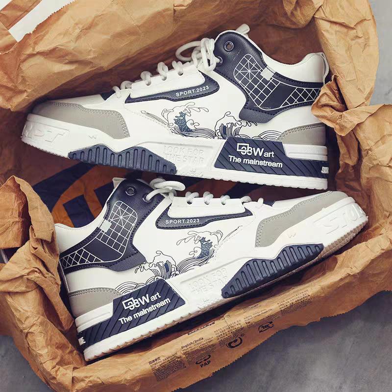 Kurze mittelhohe Herrenschuhe Frühling und Herbst neu nationaler Trend vielseitig Trend höhenverstärkende Board-Schuhe lässig Outdoor-Sportarten Tide s