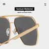 Double Bridge Sunglasses Unisex Large Frame Sun Glasses Metal Frame Eyewear Polarized Polarized Eyeglasses For Cycling Outdoor