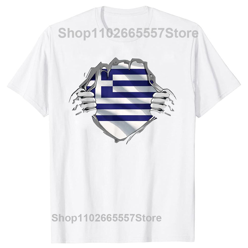 Funny Super Greek Proud Greece Flag T Shirts Summer Graphic Cotton Streetwear Short Sleeve Birthday Gifts Tshirt Unisexs Clothing