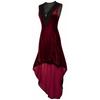 Women's Gothic Velvet Dress Costume for Halloween Party