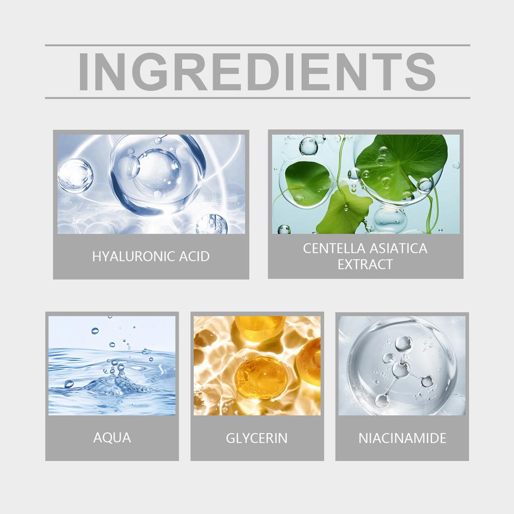 Cica Serum Hydrating Lock Moisture Glow Daily Face Skin Care Essence