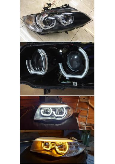 Universelle U-förmige Angel Eye Tagfahrlichter für E46: Weiß & Gelb