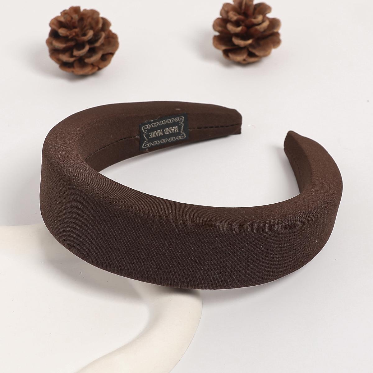 

Новые модные мягкие повязки на голову для женщин, корейская однотонная губчатая повязка для волос, широкий обруч для волос, головной убор, аксессуары для волос для девочек