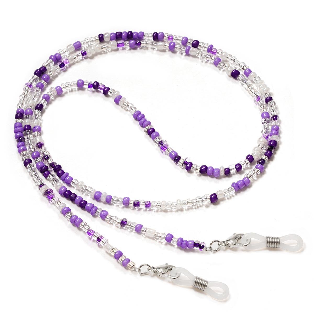 

Шнурок для очков, Шнурок для солнцезащитных очков, Подвесная цепочка One Size фиолетовый