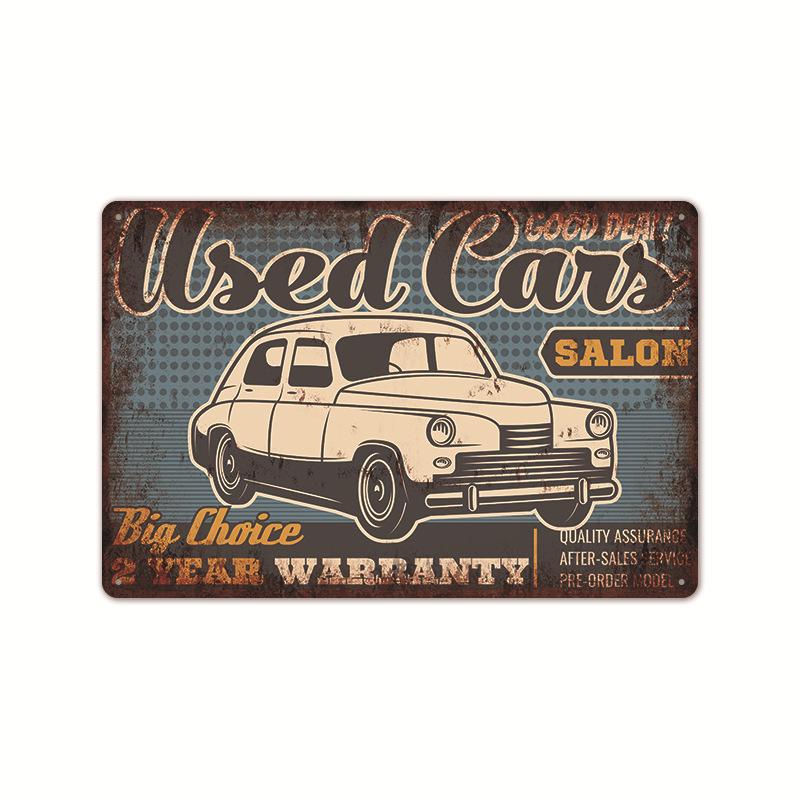 2024 American-Style Industrial Auto Repair Tin Sign - Frameless Decorative Wall Art