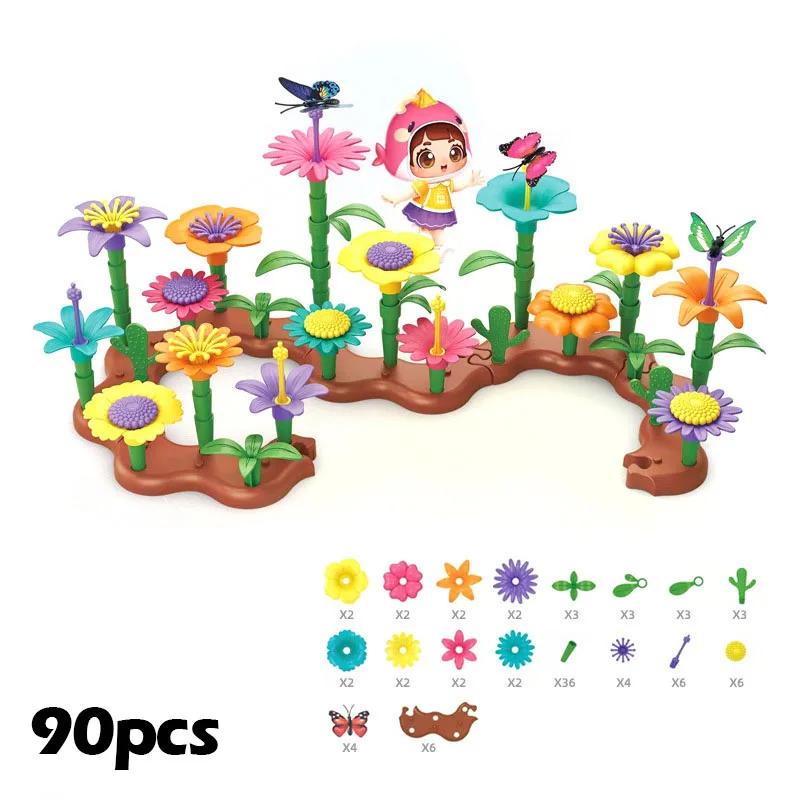 Kids Grow Imagination Toys with Educational Flower Garden Building Toys DIY Educational Blocks Toys Boys Girls Perfect Gifts