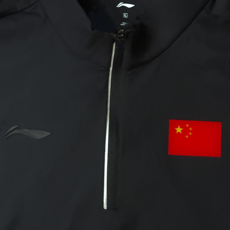 Li-Ning Casual Breathable Comfortable Versatile National Flag Logo Long Sleeve T-Shirt Men Tops ATLV293-2