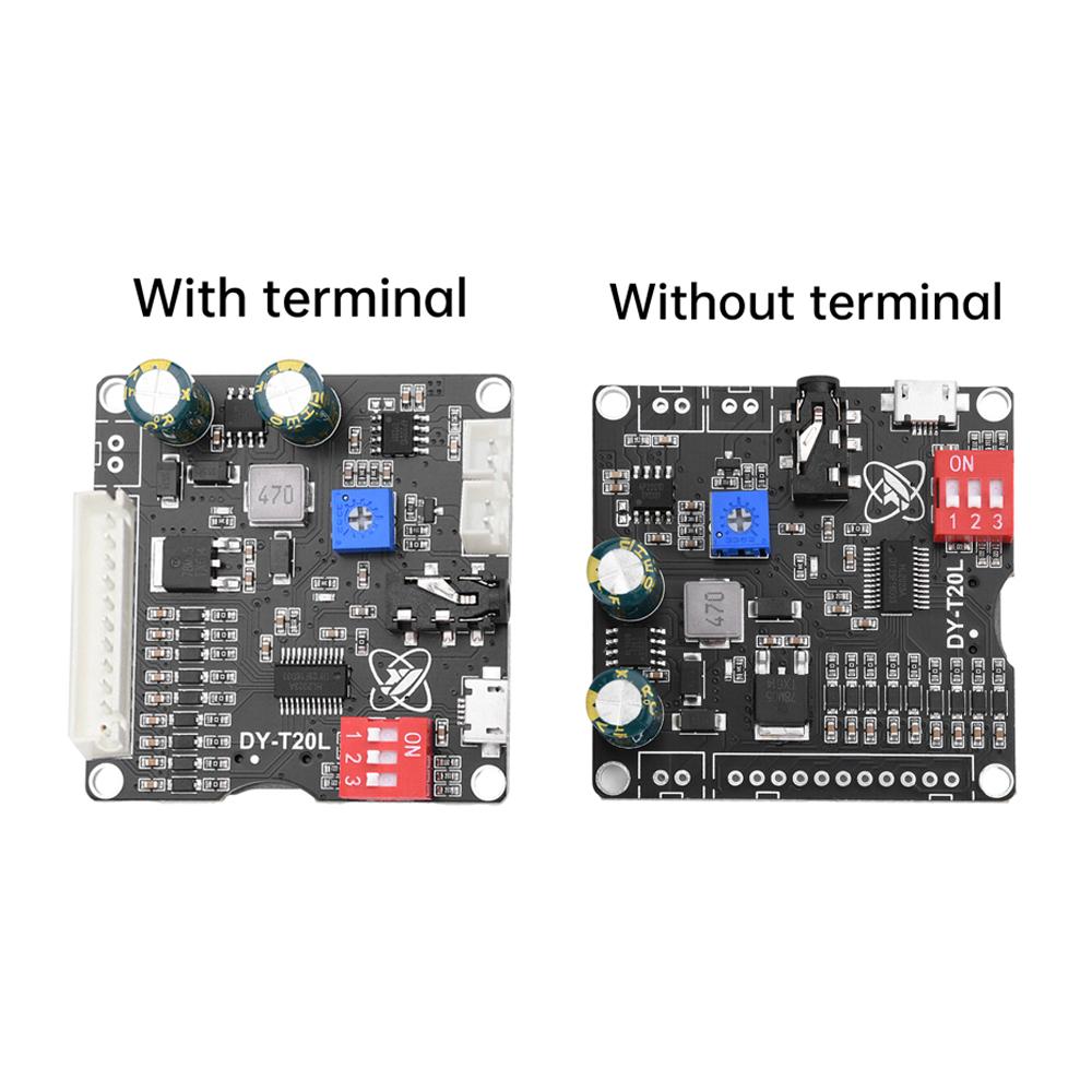 10W/20W Voice Mp3 Playback Control Module DC6-35V One-On-One Trigger Audio Module Supports USB Flash Drive TF Card T20L