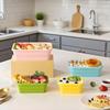 Faltbare Lebensmittelaufbewahrungsbehälter Silikon-Lunchbox mit Deckel Lebensmittelbehälter Küche Stapelbare Lunchbox für Speisekammer Gefrierschrankgeeignet