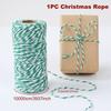 Christmas Cotton Cords Rop Twines Merry Christmas Decor For Home 2025 Navidad New Year Gifts Decor Packing Craft Wrapping Gift