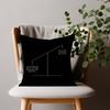 Motivational Quotes Black Minimalist Pillow Cover Sofa Cushion Cover Home Room Decoration Children Gift