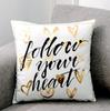 Love Black And White Bronzing Cushion Decorative Pillows Gold Foil Geometric Pillowcase Home Decor Sofa Throw Pillow 17*17inch