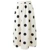 Sancai 2026 Spring French Polka Dot High Waist A-Line Skirt