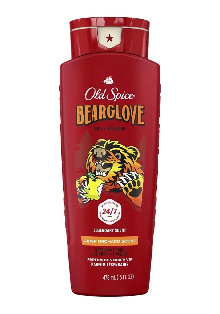 OLD SPICE BODY WASH BEARGLOVE 16oz473ml Body Wash Body Soap for Men Bear Glove [Official Import] [OSS] (with Japanese label)