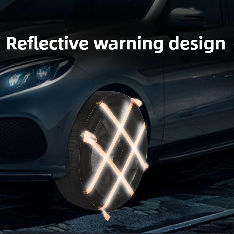 Schneekette Reifenkette Set Radbinder Gurte Autoreifen Ketten Winter Vollumwickelt Anti-Rutsch Socken Kette Anti-Rutsch Schnee Notfall