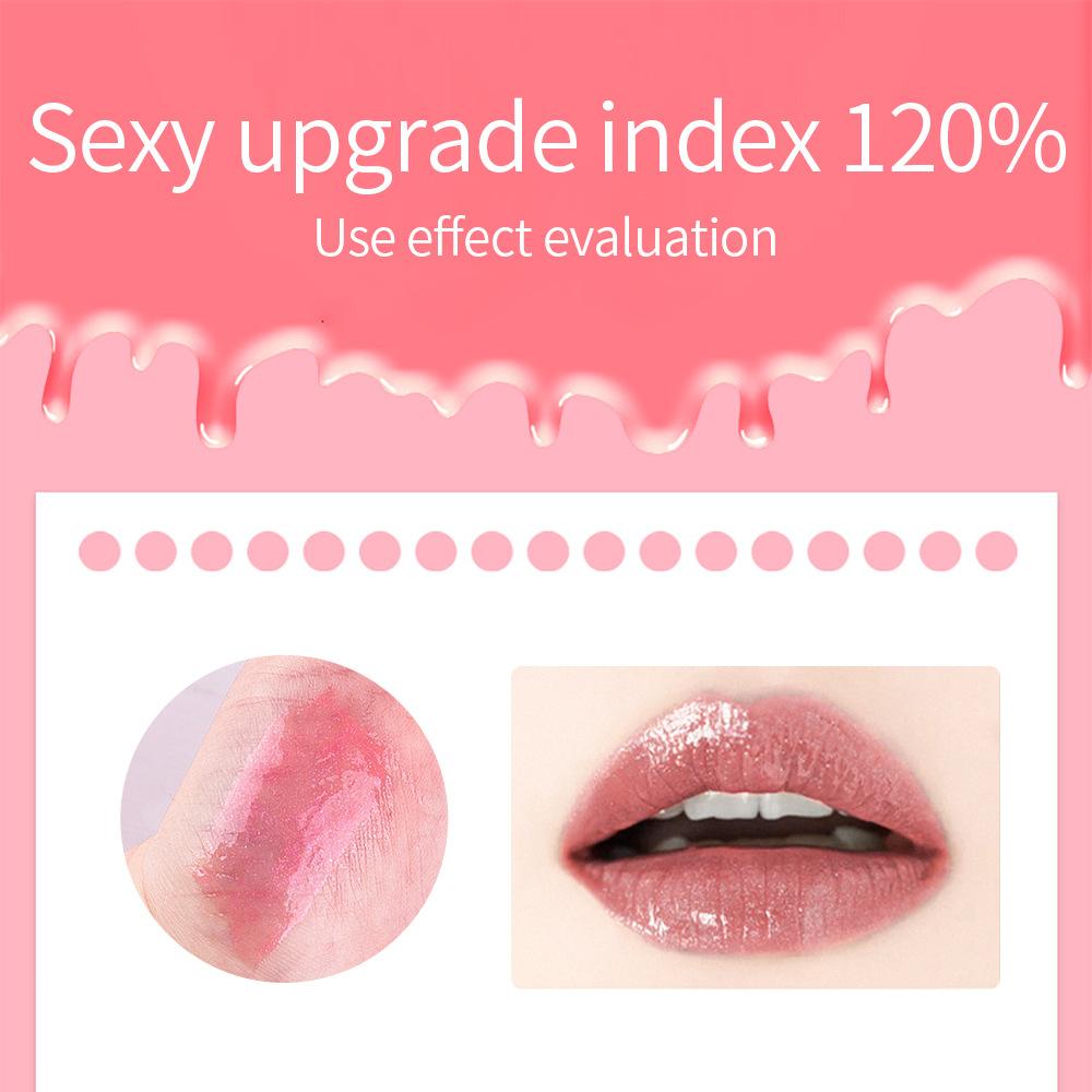 6 Colorful Lip Oil Moisturizing Lip Gloss Fade Lip Lines Rainbow Jelly Lipstick Brightening Lip Glaze Lip Stick
