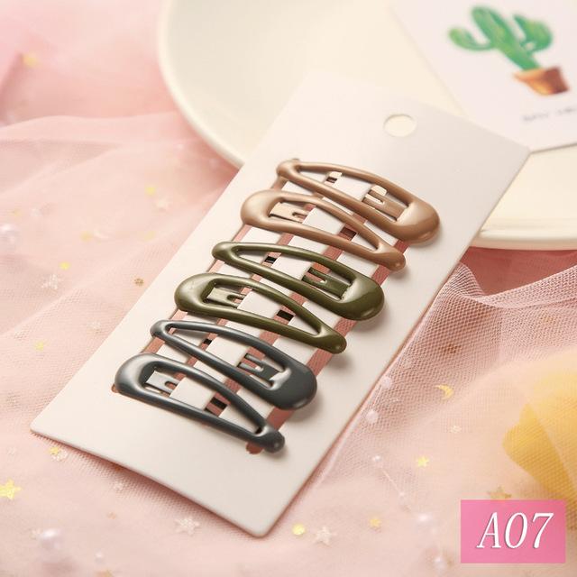 1Set Cute Candy Colors Dripping Hairpins BB Clip Girls Children Hair Clip Pin Barrette Accessories Women Kids Hairgrip Headdress