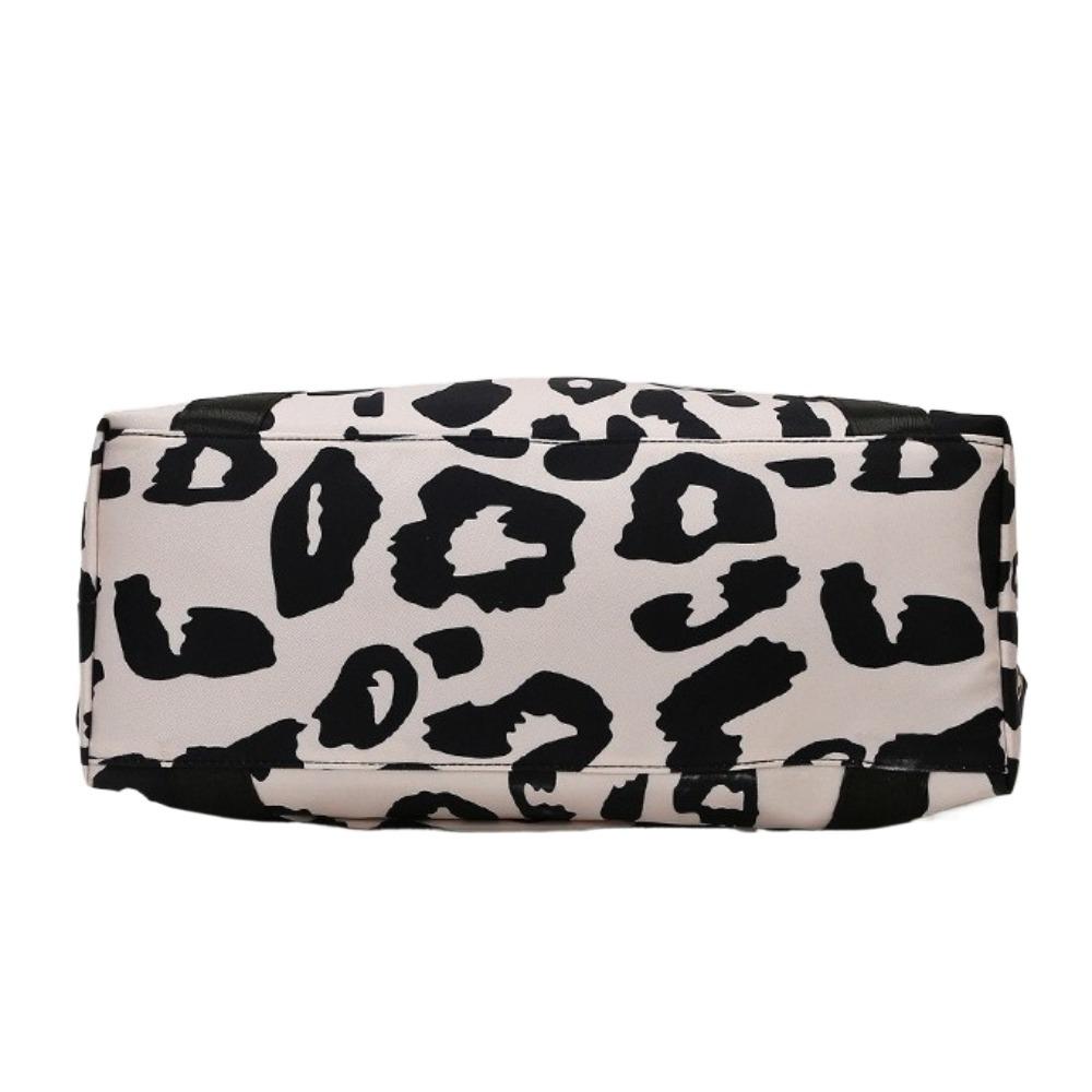 Oxford Fitness Shoulder Bag Large Capacity Luggage Handbag Cute Leopard Print Duffle Bag  Ladies