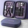 Cortador de Unhas Profissional de Aço Inoxidável 18 em 1 de Alta Qualidade Kit de Higiene Pessoal de Viagem Manicure e; Conjunto de Pedicure Ferramentas de Cuidados Pessoais