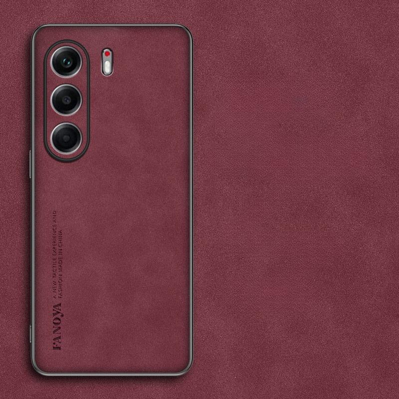 

Чохол для TECNO CAMON 40 Pro З овечої шкіри PU Шкіряний протиударний чохол для TECNO CAMON 40 40Pro Матовий м який силіконовий бампер Tecno Camon 40 винний