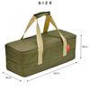 FIELDOOR Multi-Tool Box [Small SizeKhaki] Peg Case, Can Store 40cm Pegs, Comes with Dividers, Foldable, Tool Case, Small Item Case, Camping Supplies,