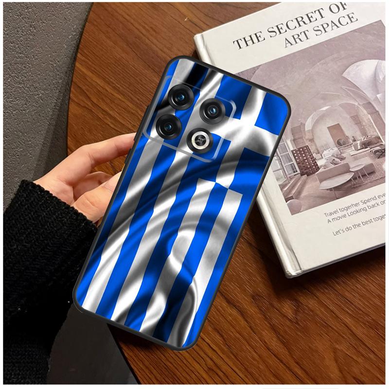 Greece Greek Flag Case For OnePlus 8 9 10 Pro 11 12 9R 10T 10R 12R OnePlus Nord 3 CE 2 Lite CE4 N10 N20 Cover
