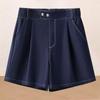 Sommer 2025 Damen-Jeansshorts mit hohem Bund: Locker, weit geschnitten, figurschmeichelnd, trendig