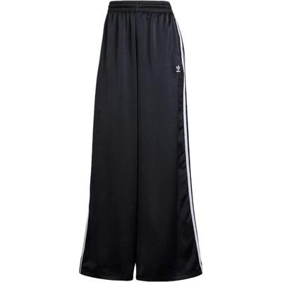 Originale gestreifte elastische Hose mit weitem Bein für Damen, Unterteile, Schwarz IU2520
