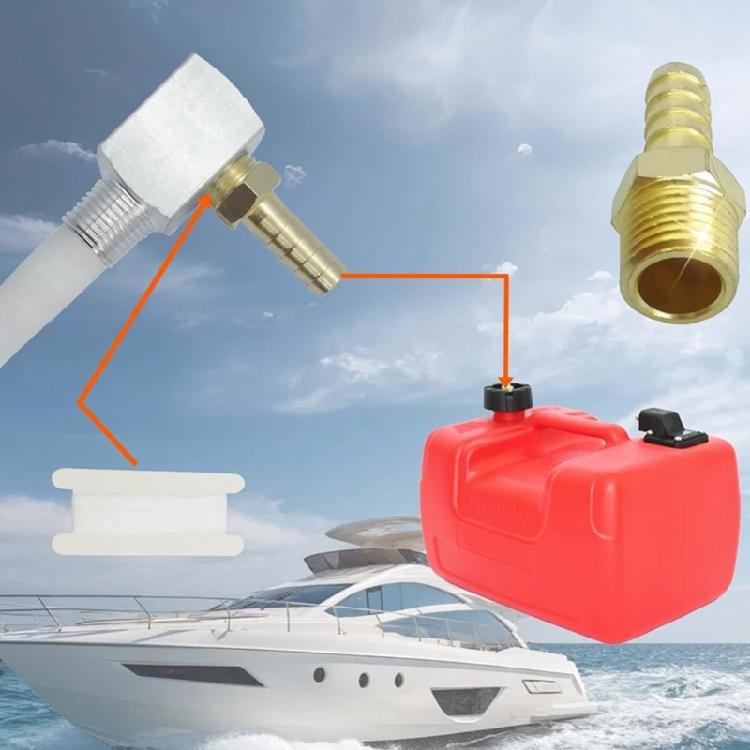 Tuyau Flexible Siphon de Carburant en Plastique et Métal avec Filtre Remplaçable 7-0948 Convient Pour Systèmes Marins E10 E85 Éthanol
