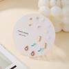 One week stud earrings set, simple and small combination earrings, women's Korean version, new trendy temperament, small earrings, simple and advanced