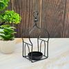 Hanging Metal Tealight Candle Holder for Eid Mubaraks Moon Shape Candle Stand Iron Lanterns for Home and Event Decors