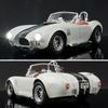 1: 22 Cobra Convertible Sports Car Model Ornaments Power Lights Toy Cars Alloy Simulation Car Models Exquisite Collection Gift